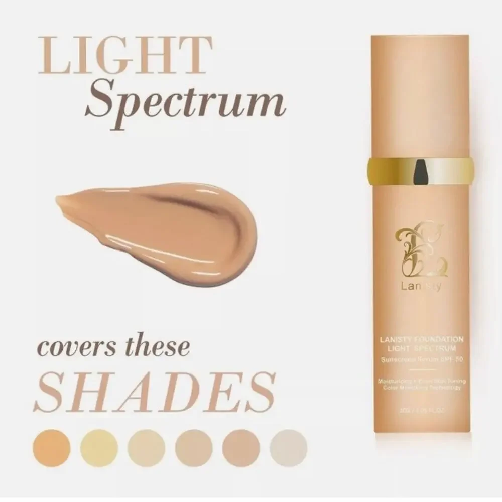 Lanisty 4-in-1 Color Changing Foundation SPF50 Concealer Moisturizer NEW VIRAL!!